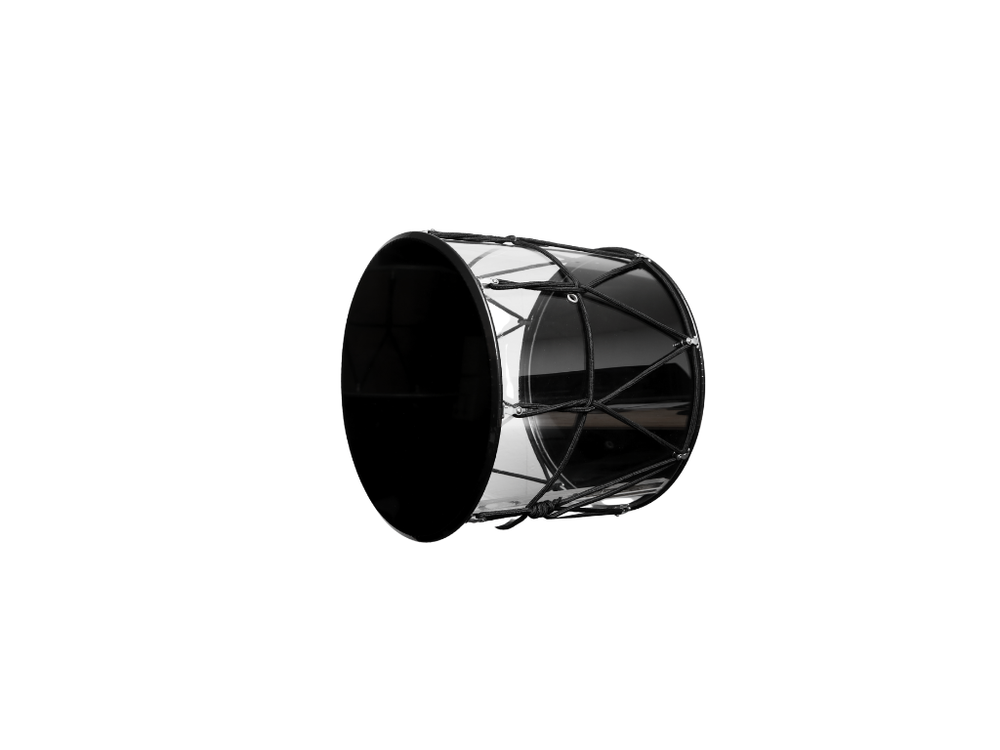 Dhol Shiny Black ֎ Transparent Body